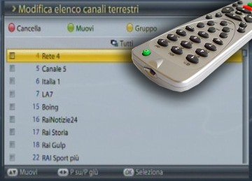 sintonizzazione canali tv