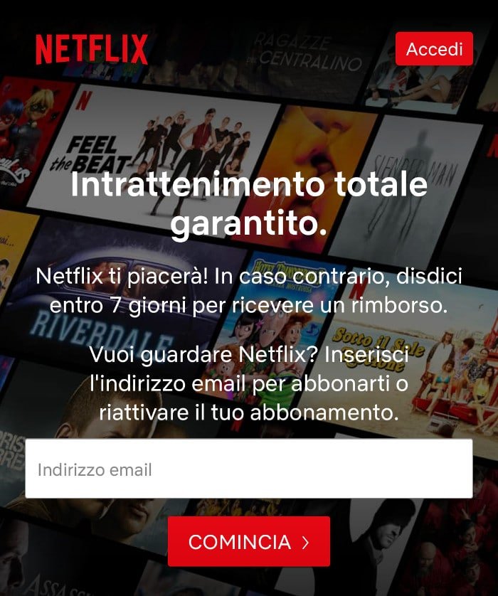 netflix soddisfati o rimborsati