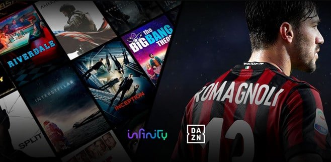 infinity tv dazn serie a streaming