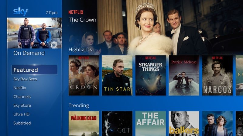 Netflix su Sky Q