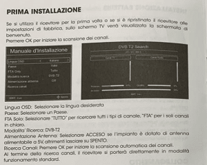 Come sintonizzare i canali con il decoder digitale terrestre I-ZAP T366 Prima installazione